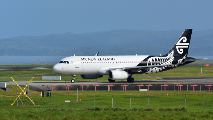 Auckland International Airport is a hub for Air New Zealand.